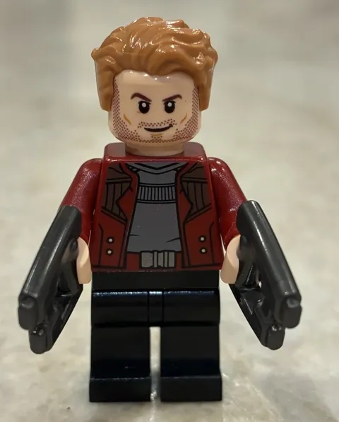 Lego Marvel Superheroes Minifigure Star Lord sh380  76080 Guardians Galaxy