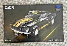 C55034W CaDA Shelby GT 350H Mustang Black Supercar Manual (Non-LEGO)