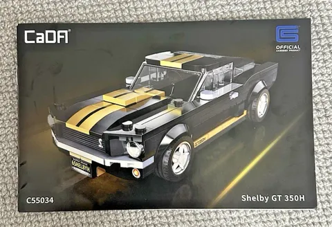 C55034W CaDA Shelby GT 350H Mustang Black Supercar Manual (Non-LEGO)