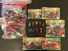 LEGO NINJAGO Masters of Spinjitzu Lot w/ All Figures 70500 70501 70504 9441