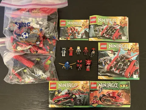 LEGO NINJAGO Masters of Spinjitzu Lot w/ All Figures 70500 70501 70504 9441