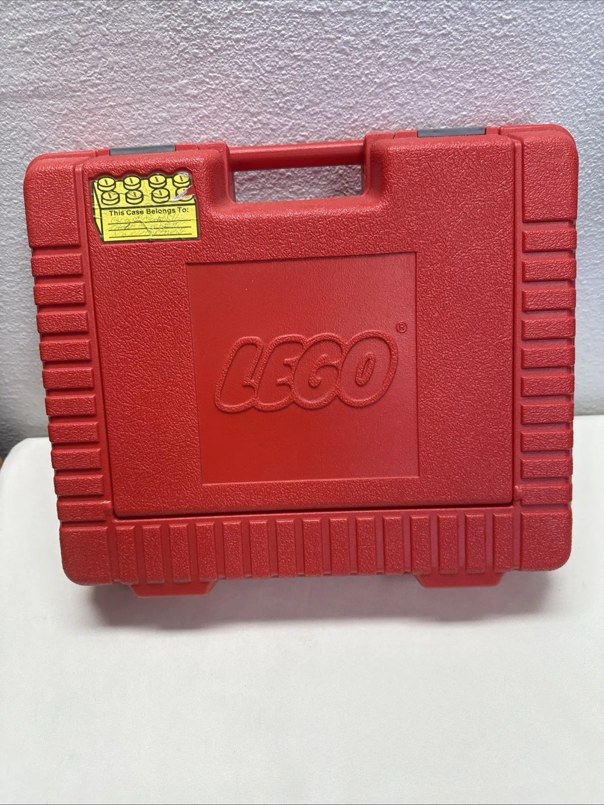 Lego Hard Storage Case Vintage 1985 Red Large 15"X 12.5"X 4" CLEAN!