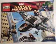 Official LEGO 6869 Quinjet Aerial Battle Instructions Book 1 Marvel Avengers