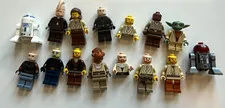 LEGO Star Wars lot of 15 Various Vintage Jedi Parts/Minifigures (Some damaged)