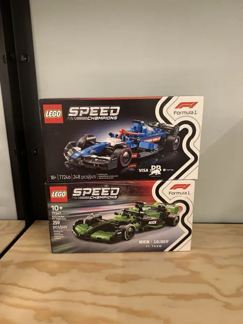 LEGO Speed Champions F1 Bundle – 77246 + 77247 Cash App F1, Kick F1 New Sealed