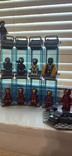 LEGO Iron Man Minifigure with Hall of Armor Display, Super Heroes, Age 8+