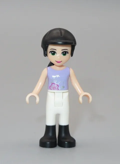 LEGO Friends Emma horse Trainer black hair minifigures 3186