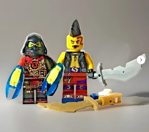 NINJAGO LEGO © 01PAMY EYEZOR ANACONDRAI CULTIST + ACRONIX KRUX