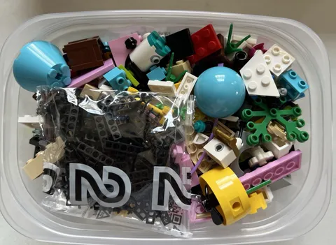 LEGO Parts Lot Mixed Color Shape  Get All Parts In Photo Approx 9.5 oz Box #3