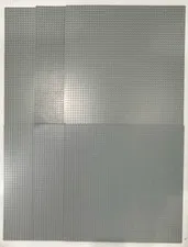 LEGO Classic Light Bluish Gray Baseplate 48 x 48 Lot Of 6