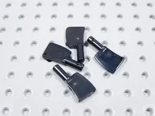 LEGO Lot of 4 Black Meat Cleavers Knife Accessory Minifig BT