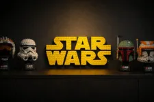 Invisible Wall Mount Bracket for LEGO Star Wars Logo Set 75407 Floating Display