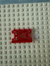 LEGO NEW Red Fence Gate 1x4x2 Lattice Part 3186 - Genuine LEGO Piece