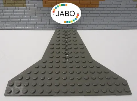 (E15/3/7) Lego 6219 Wing Plate 16 x 14 old dark grey 6198