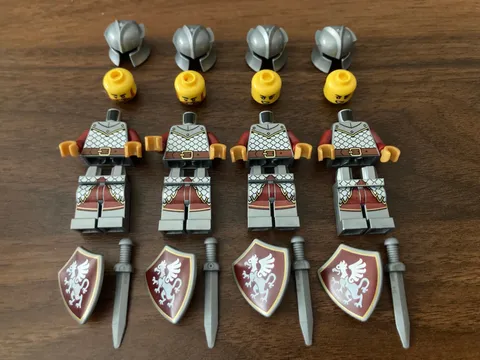 LEGO Minifgure 21358 Griffin Knight x4 Lot Castle