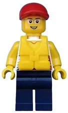 LEGO® Minifigure Town cty0414 Coast Guard City Dinghy Passenger Male
