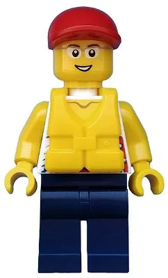 LEGO® Minifigure Town cty0414 Coast Guard City Dinghy Passenger Male