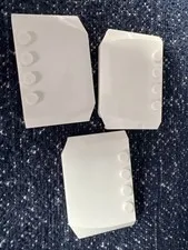 LEGO 52031 White Wedge 4 x 6 x 2/3 Triple Curved 3 Pieces
