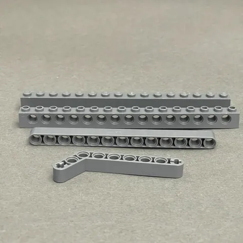 Lego 2465 3703 41239 72714 6629 42149 Dark Blue Gray Replacement Pieces Lot of 4