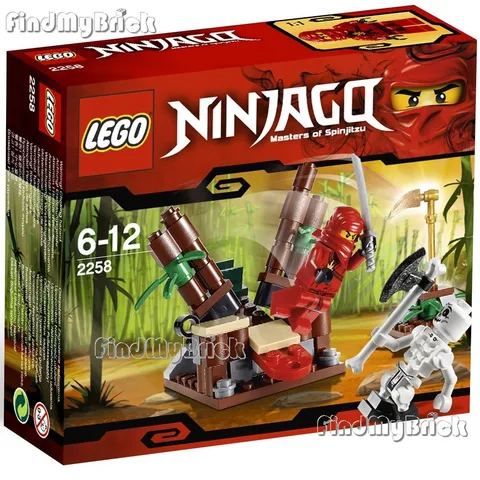 LEGO 2258 Ninjago Ninja Ambush The Golden Weapons Kai Bonezai - Sealed Brand NEW