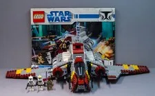 Lego 8019 Star Wars - Republic Attack Shuttle - complete except missile subst