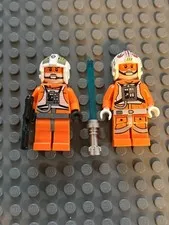 Lego Star Wars Rebel Pilot Y-wing sw0369 & Luke Skywalker sw0461