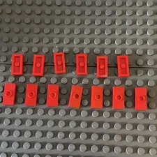 Lego Lot Red Jumper Plate Modified 1x2 with Stud 3794 (lot of 13)