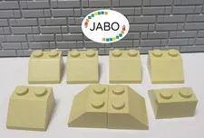 (R10/4/12) LEGO 8x 3039 Roof Tile Sloping Tile 2x2 tan 45°