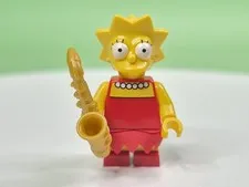 LEGO The Simpsons Lisa Simpson - Skirt with 13 Points Minifigure sim046 w/ Sax