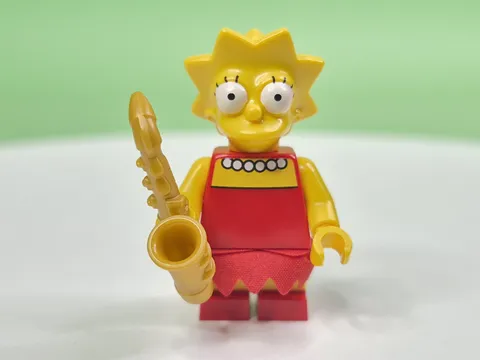 LEGO The Simpsons Lisa Simpson - Skirt with 13 Points Minifigure sim046 w/ Sax