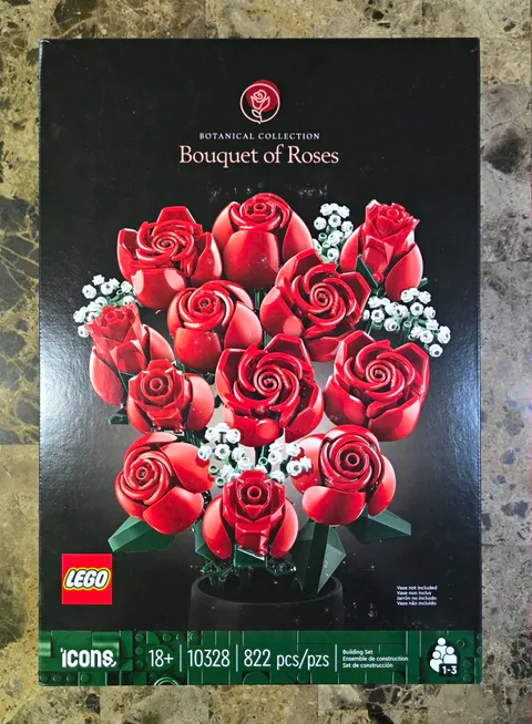 LEGO Icons Botanical Collection 10328 Bouquet of Roses Set 822 pcs Ages 18+