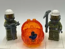 LEGO City Volcano Explorer minifigures qty 2 60124 60125 cty0685 cty0686 NEW