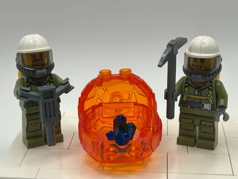 LEGO City Volcano Explorer minifigures qty 2 60124 60125 cty0685 cty0686 NEW