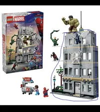 LEGO Marvel Spider-Man vs Hulk Epic Clash no minifigures
