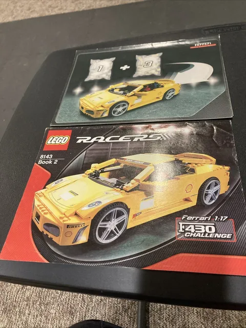 Lego 8143 Ferrari F430 Challange - All Manuals 1 & 2 2007 No Bricks Lot 2