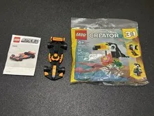 LEGO Polybag Lot: Sealed 30688 Creator 3-in-1 Toucan & Built 30683 McLaren F1
