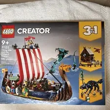 LEGO Creator 3 in 1 Viking Ship and the Midgard Serpent 31132 1192pcs  