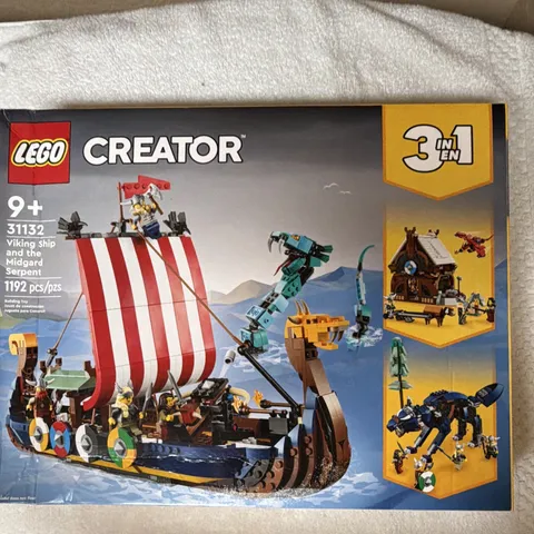 LEGO Creator 3 in 1 Viking Ship and the Midgard Serpent 31132 1192pcs  