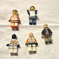 LEGO Star Wars Luke Skywalker Minifigure Lot of 5 Assorted Plastic Figures