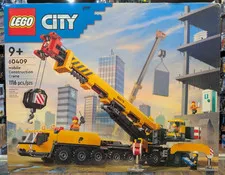 LEGO 60409 City Yellow Mobile Construction Crane NIB