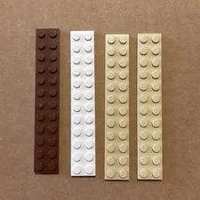 Lot of 4 Lego Parts 2445 Plate 2x12
