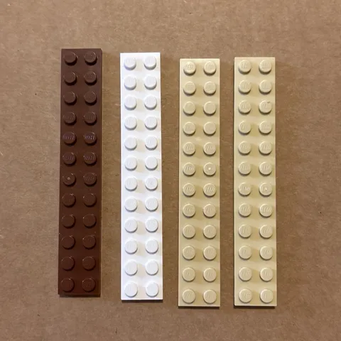 Lot of 4 Lego Parts 2445 Plate 2x12
