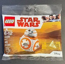 LEGO Star Wars 40288 BB-8 Complete Set Polybag 48pcs Limited Edition Ages 6-12