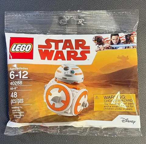 LEGO Star Wars 40288 BB-8 Complete Set Polybag 48pcs Limited Edition Ages 6-12