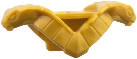 LEGO Pearl Gold Minifigure Armor Shoulder Pads with Cobras Facing Over Shoulders