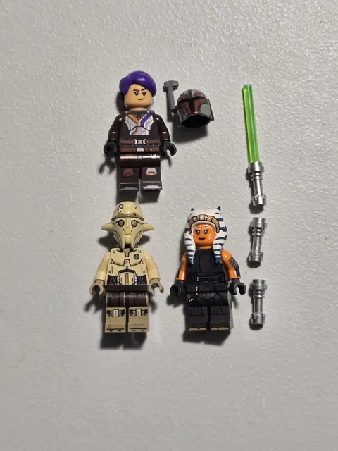 LEGO Star Wars Sabine Wren Ahsoka Professor Huyang Minifigure Lot of 3 75362