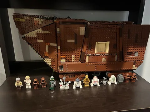 LEGO Star Wars: UCS Sandcrawler 75059 Complete All Minifigs No Box, Instructions