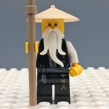 Lego Ninjago Wu Sensei Legacy, Black Robe Minifigure  njo0495
