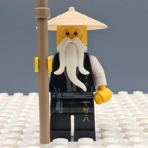Lego Ninjago Wu Sensei Legacy, Black Robe Minifigure  njo0495