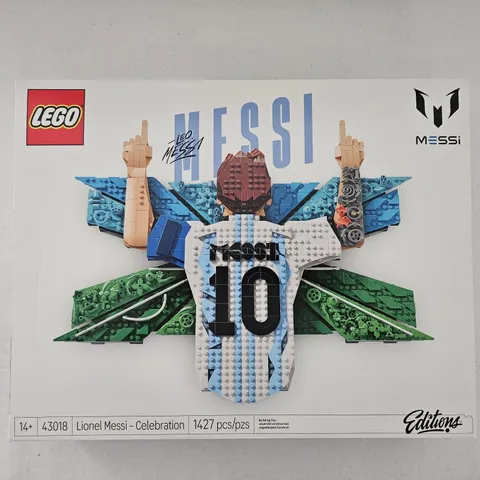 LEGO Editions Lionel Messi Celebration 43018 1,427 pcs, sealed in box, soccer